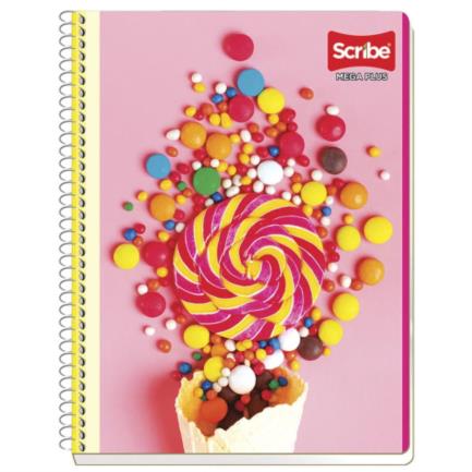Cuaderno Scribe Mega Plus Espiral Francés 100H 48P