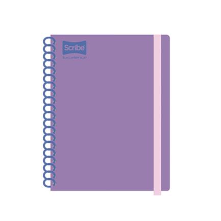 Cuaderno Scribe Book Raya espiral sencillo pasta dura 100 hojas