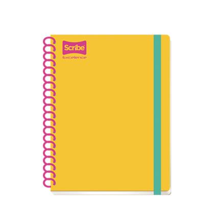 Cuaderno Scribe Book Raya espiral sencillo pasta dura 200 hojas