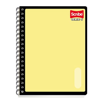 Cuaderno Scribe Profesional Serie III 200 Hojas C5 pasta semirigda