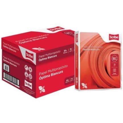Papel Cortado Scribe Carta Rojo 95% Blancura C/5000 Hojas