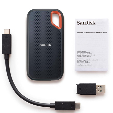 Unidad de Estado Solido SSD Externo Sandisk Extreme Portable 2TB 2.5 USB 3.2 Uso Rudo