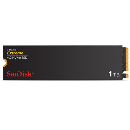 Unidad de Estado Solido SSD Interno Sandisk Extreme 1TB M.2 2280 NVME PCIE GEN4 LECT.5150MBS ESCRIT.4900MBS 2