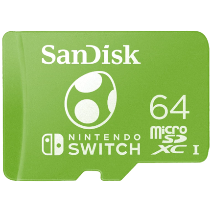 Memoria MICROSD SDXC Sandisk 64GB Nintendo Switch Huevo Yoshi 3
