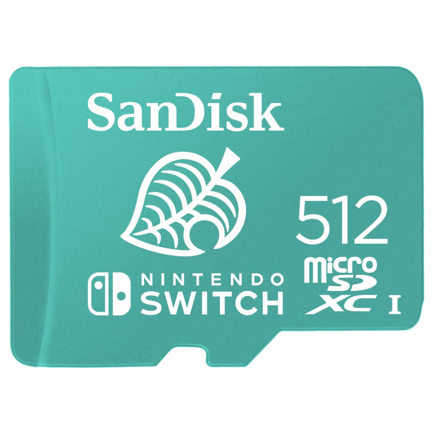 Memoria MICROSD SDXC Sandisk 512GB Nintendo Switch Animal Crossing 2