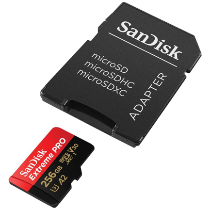 Memoria Flash SanDisk Extreme Pro 256GB MicroSDXC UHS-I Clase 10 con Adaptador