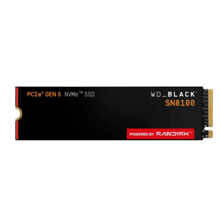 SSD Interno SanDisk WD_Black SN8100 2TB M.2 NVMe PCIe 5.0 Lect 14900/14000 MBs sin disipador térmico