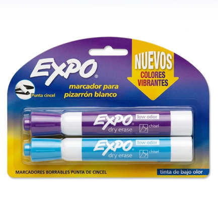 Marcador Sanford Expo para pizarron colores vibrantes pqte con 2 piezas 2