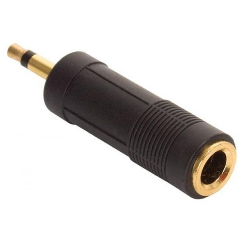 Adaptador elite de plug 3.5 mm a jack 6.3 mm. monoaural
