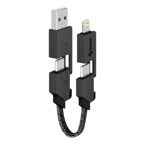 ADAPTADOR STEREN USB/USB C A LIGHTNING/USB C