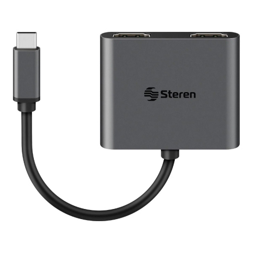 ADAPTADOR STEREN USB C A HDMI DUAL USB-4734 - Código: USB-4734 | Compra en Guadalajara