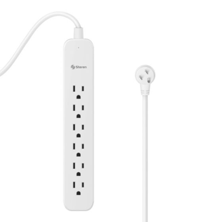 Tira Steren Multicontactos de 6 Salidas