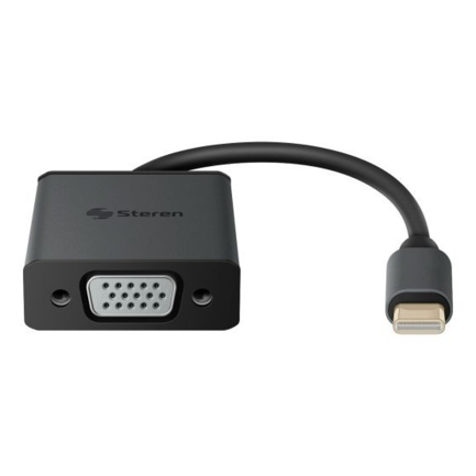 Adaptador Steren de USB y USB-C a VGA