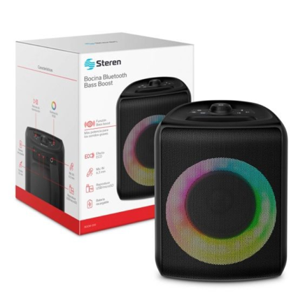 Bocina Bluetooth Steren con Bass Boost 3