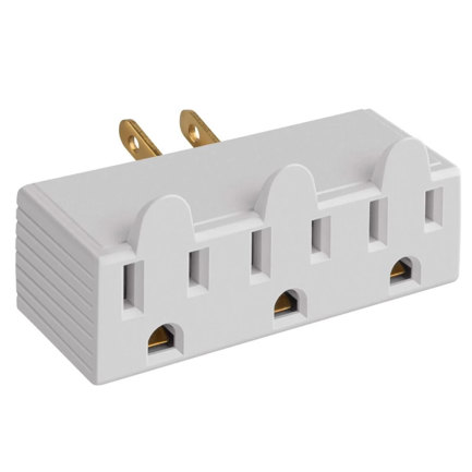 TOMACORRIENTE STEREN DE 3 SALIDAS (3 NAVAJAS S/TIERRA)