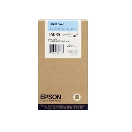 Tinta Epson Stylus Pro 7800/7880/9800/9880 220ml Color Cian Claro