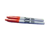 Marcador Baco Tatoo Permanente Punto Fino Color Rojo C/10 Pzas