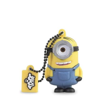 Memoria usb tribe minions stuart 16 gb 2.0 color azul-amarillo
