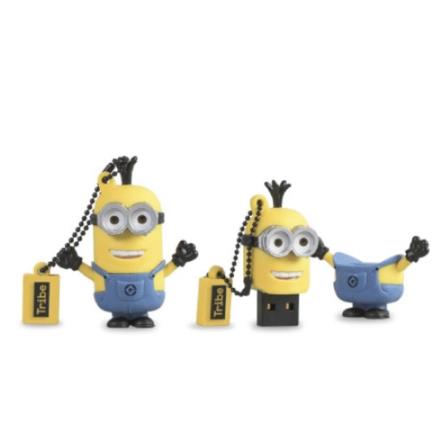 Memoria usb tribe minions kevin 16 gb 2.0 color azul-amarillo