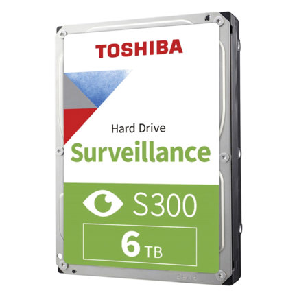 Disco Duro Toshiba S300 Surveillance 3.5" 6TB SATA 6 Gbit/s 256MB Caché para Videovigilancia 3