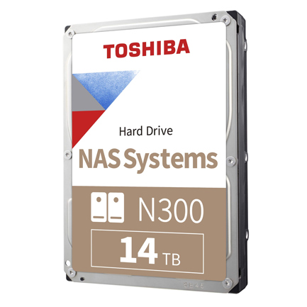 Disco Duro Interno Toshiba N300 NAS Systems  14TB 3.5in 7200RPM SATA lll 6Gbit/s Cache 512 MB