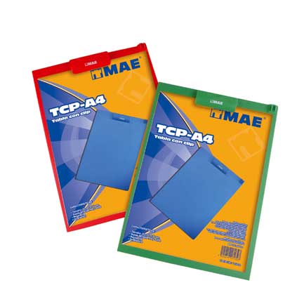 Tabla mae plastica clip tamaño a4