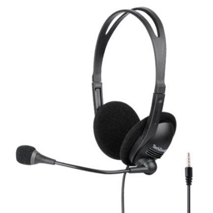 Diadema TechZone con Micrófono y Conexión 3.55mm Negro 2