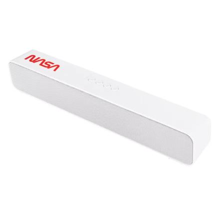 Barra de Sonido TechZone NASA NS-SB02A Bluetooth Batería Recargable Color Blanco-Rojo