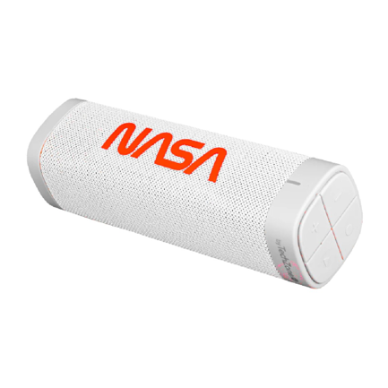 Bocina TechZone Inalambrica Color Blanco con Rojo Nasa Fusion TWS de Soporte 3