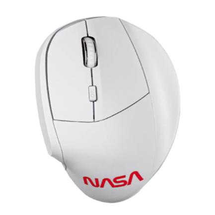 Mouse Inalambrico TechZone NASA Ergonómico 1600dpi Color Blanco 2