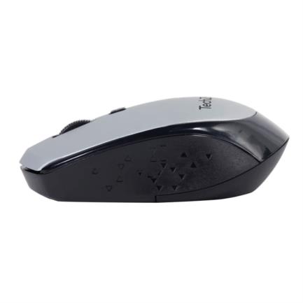 Mouse Inalambrico TechZone Optico 800 a 1600 DPI Ajustable 4 Botones Ambidiestro Win/MAC Color Plata 3