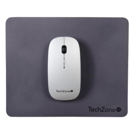 Mouse Inalámbrico TechZone Batería Recargable 1600dpi 4 Botones C/Mouse Pad Color Plata 2