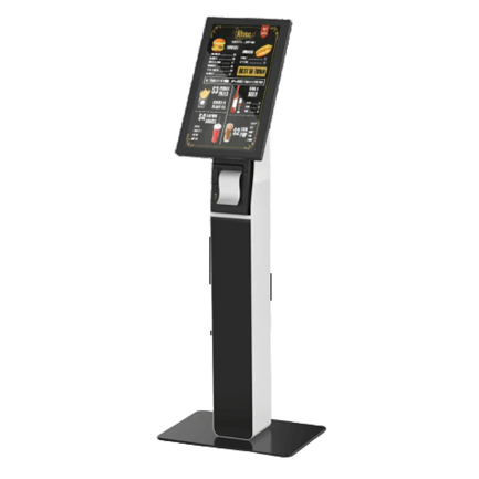 Sistema Punto de Venta TechZone Kiosco Blanco Negro con Monitor Touch Capacitativo Wild RE 192