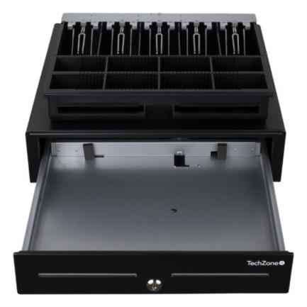 TZBE5B8M100 Cajon de Dinero TechZone TZBE5B8M100 Capacidad para 5 Billetes 8 Monedas 7501950163034
