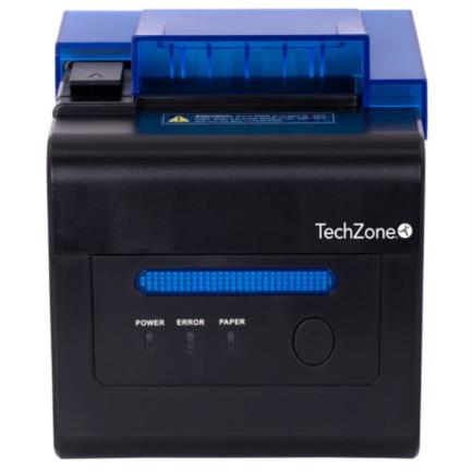 Impresora Térmica TechZone TZBE302E 80mm Vel 300mm/s 203dpi USB/Serial/RJ45/RJ11 Cortador Automático 1 Año Garantía