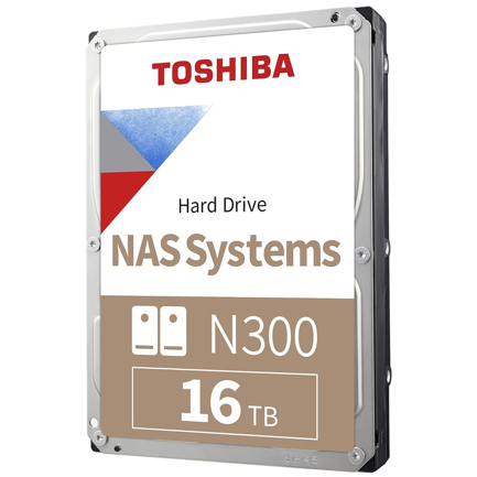 Disco Duro Interno Toshiba 16TB N300 NAS 3.5P 7200RPM 512MB 2