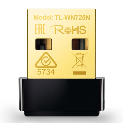 Adaptador Wi-Fi USB TP-Link TL-WN725N Nano N150 150Mbps 2.4GHz USB 2.0 4