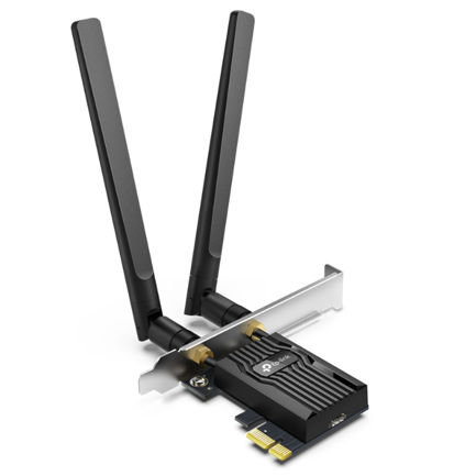 Adaptador TP-Link Dual Band Wi-Fi6 Bluetooth PCI Express con High Gain External Antennas