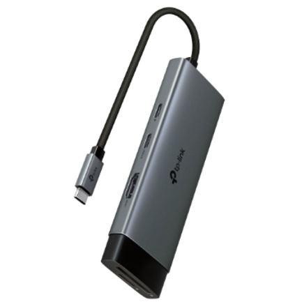 Adaptador TP-Link USB-C Hub 7 Puertos Plug y Play Disipación rápida/Conector flexible y duradero