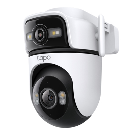 Camara de Seguridad Tapo de TP-Link Inteligente de Exterior con Doble Lente 360gdo 2K 3MP IP66 compatible Alexa