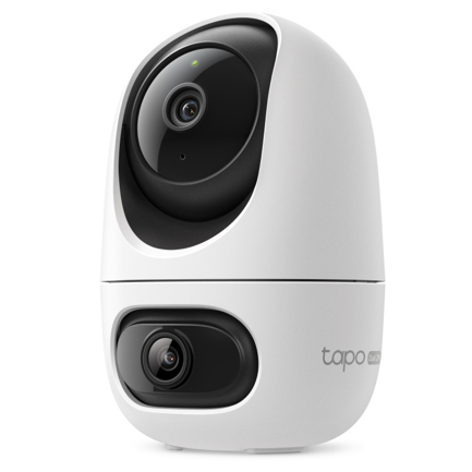 Camara de seguridad Tapo de TP-Link interior doble lente 2k WiFi 340gdo horizontal 70gdo vertical microSD hasta 512GB