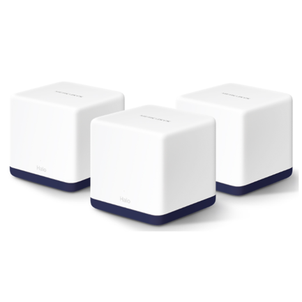 Access Point Mercusys by TP-Link Whole Home Mesh Wi-Fi System 600 Mbps at 2 4 GHz 1300 Mbps at 5 GHz 3× AC1900 (3pack)