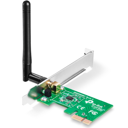 Tarjeta de Red Wi-Fi PCIe TP-Link TL-WN781ND N150 150Mbps 2.4GHz Antena Desmontable