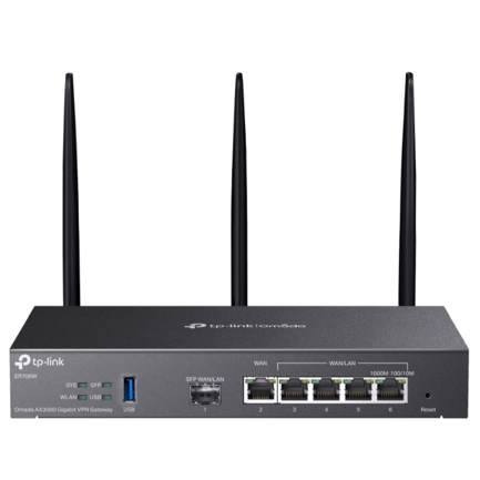 Router Omada by TP-Link Wi-Fi6 Gigabit VPN 1×Gigabit SFP WAN/LAN Port 1×Gigabit RJ45