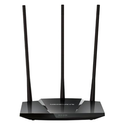 Router Mercusys by TP-Link N300 High Power Wi-Fi 300 Mbps at 2 4 GHz 3× Fixed 7 dBi High Gain External Antennas
