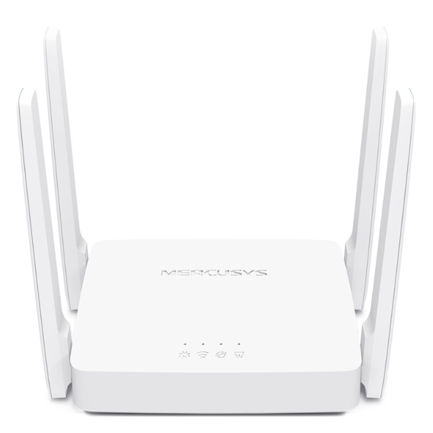 Router Mercusys by TP-Link Dual-Band Wi-Fi 300 Mbps at 2 4 GHz 867 Mbps at 5 GHz 4× Fixed External Antennas AC1200