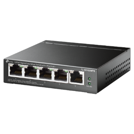 Switch TP-Link 5-Port Gigabit Easy Smart with 4-Port PoE 4× Gigabit PoE Ports