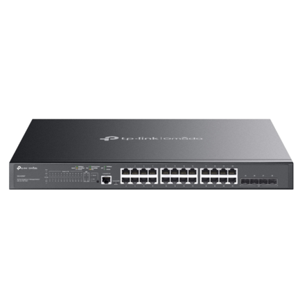 Switch Omada by TP-Link 28-Port PoE Gigabit L2 Managed Switch with 4 SFP Slots 24× Gigabit PoE Ports 4× Gigabit