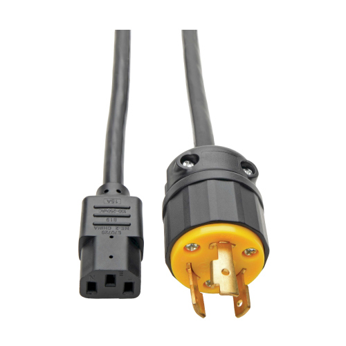CABLE TRIPP LITE Computer Power Cord NEMA L6-20P to C13 Heavy-Duty 15A 125V 14 AWG 6 ft 1.83m Black