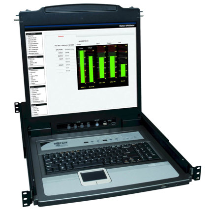 Tripp Lite series Consola KVM para instalación en rack de 1U de 16 puertos NetDirector con LCD de 19